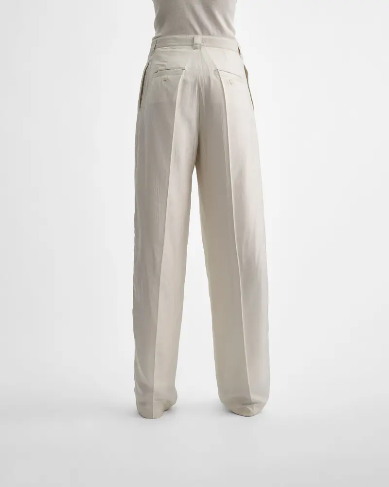 Salt-Colored Technical Chino Trousers