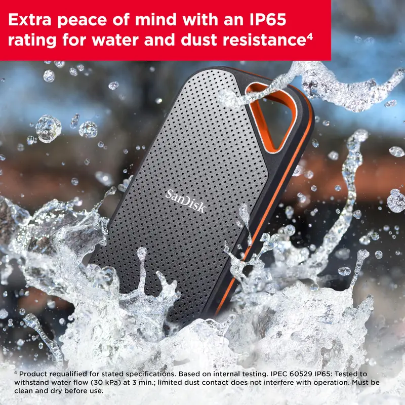 SanDisk Extreme PRO 1TB Portable SSD – Up to 2000MB/s Read/Write Speeds