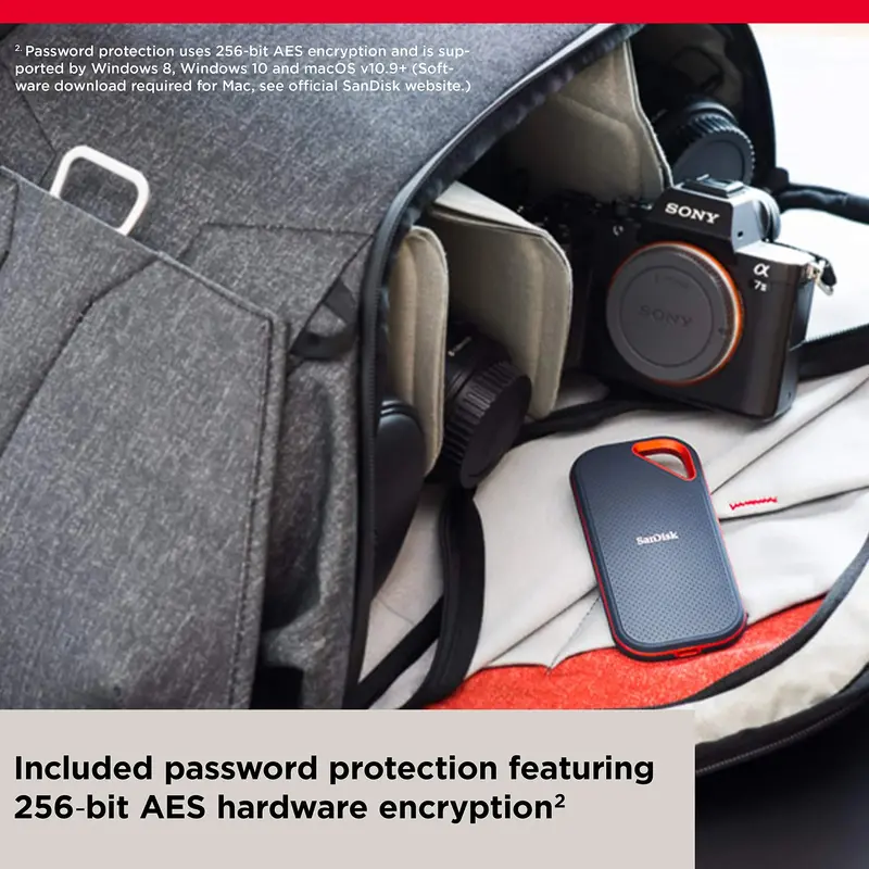 SanDisk Extreme PRO 1TB Portable SSD – Up to 2000MB/s Read/Write Speeds