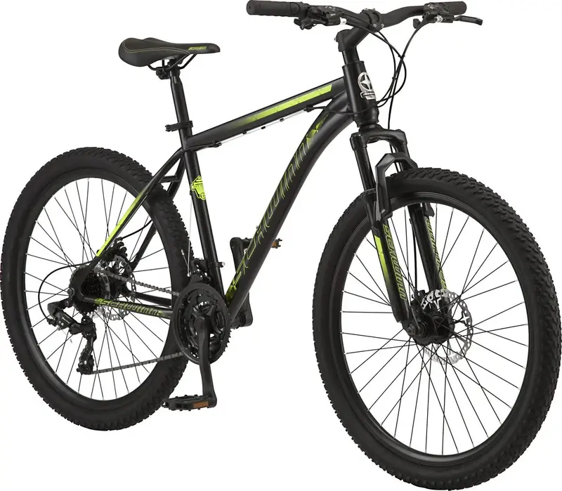 Schwinn Sidewinder Men’s 26-Inch Mountain Bike – 21-Speed Shimano Drivetrain, Lightweight Alloy Frame, All-Terrain Tires