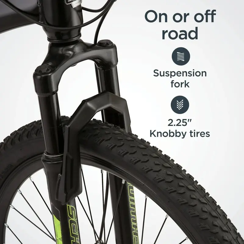 Schwinn Sidewinder Men’s 26-Inch Mountain Bike – 21-Speed Shimano Drivetrain, Lightweight Alloy Frame, All-Terrain Tires