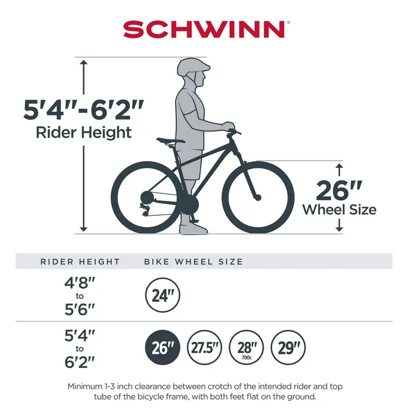 Schwinn Sidewinder Men’s 26-Inch Mountain Bike – 21-Speed Shimano Drivetrain, Lightweight Alloy Frame, All-Terrain Tires