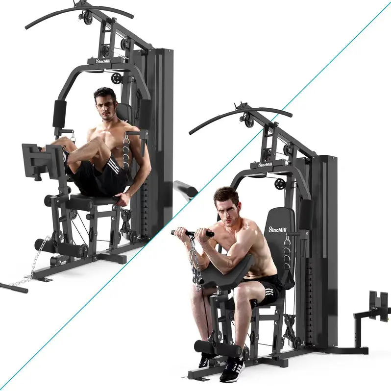 SCM-1148L Full-Body Home Gym System – 148LB Weight Capacity Strength Training Station