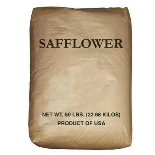 Shafer Seed Premium Safflower Birdseed – 50 lb Bulk Bag for Wild Birds and Outdoor Wildlife Feeding