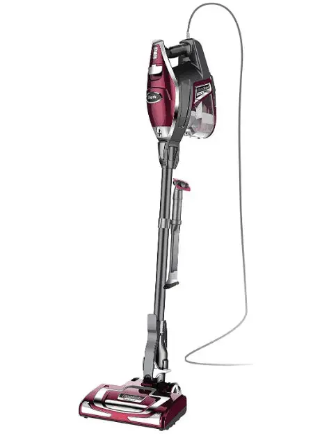 Shark Rocket Deluxe Pro Corded Stick Vacuum – Lightweight Design with Pet Hair Tools and LED Illumination (Bordeaux/Silver)