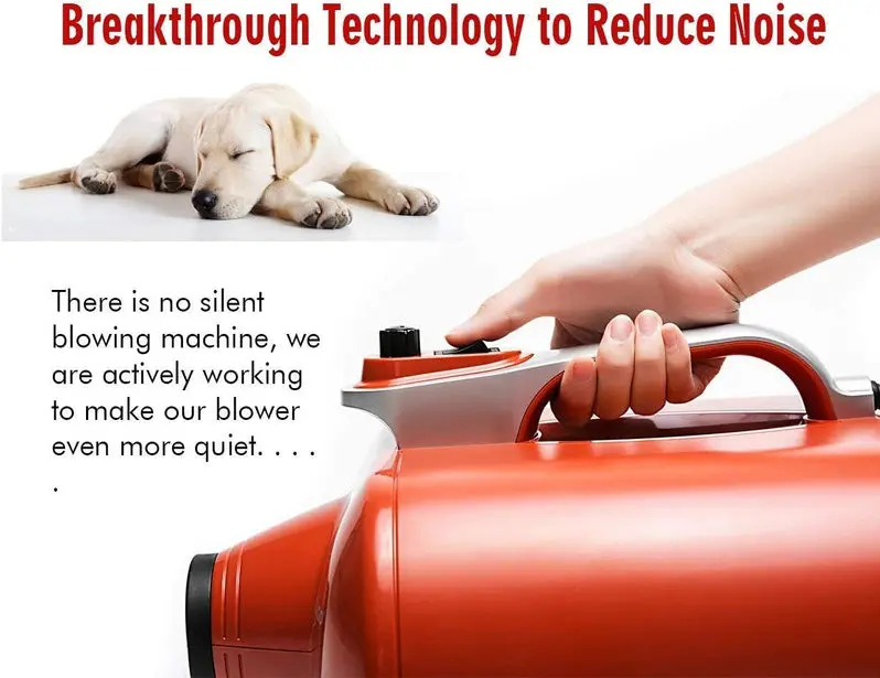 Shernbao DHD-2400F High-Velocity Pet Hair Dryer | 6.0 HP Professional-Grade Blower for At-Home and Salon Dog Grooming
