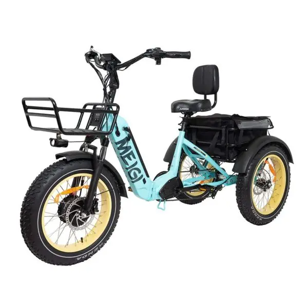 SILVERADO 20 Electric Fat-Tire Trike – 48V/14Ah Battery, 750W Motor, Foldable Frame (330 lb Max Load)