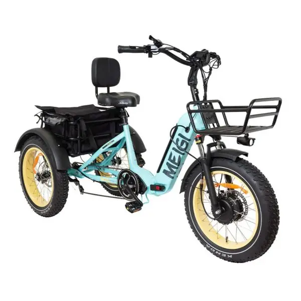 SILVERADO 20 Electric Fat-Tire Trike – 48V/14Ah Battery, 750W Motor, Foldable Frame (330 lb Max Load)