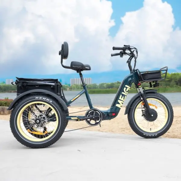 SILVERADO 20 Electric Fat-Tire Trike – 48V/14Ah Battery, 750W Motor, Foldable Frame (330 lb Max Load)