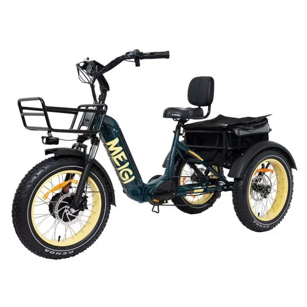SILVERADO Foldable Electric Trike – 20" Fat-Tire 48V/14Ah Adult Tri-Cycle with 330 lb Load Capacity