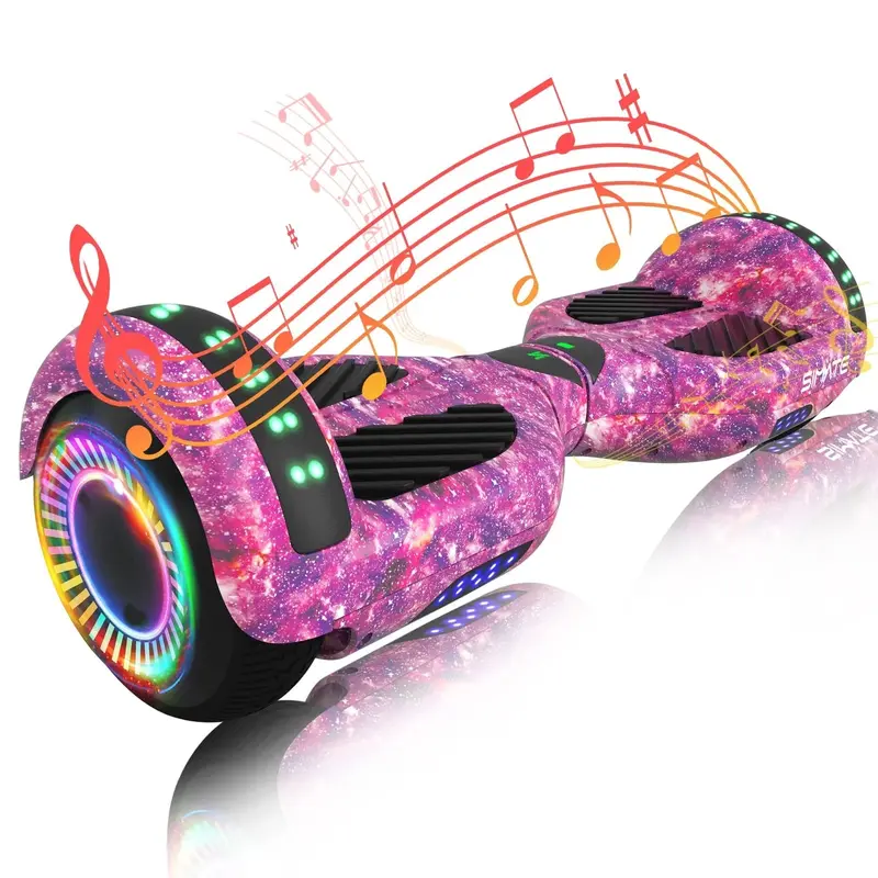 SIMATE 6.5-Inch Hoverboard – Self-Balancing Scooter with Bluetooth Speaker & RGB Lights