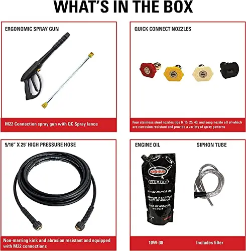 SIMPSON CM61083 Gas Pressure Washer – 3400 PSI Professional Cleaning Power
