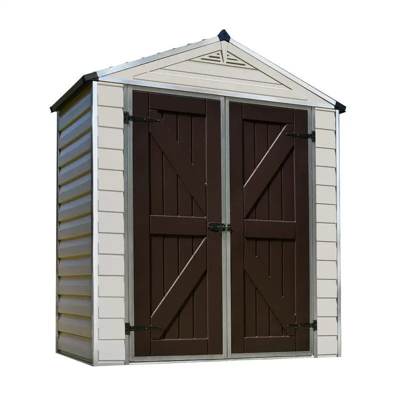 SkyLight 6'W x 3.5'D Compact Plastic Storage Shed – UV-Resistant, Low-Profile Outdoor Storage