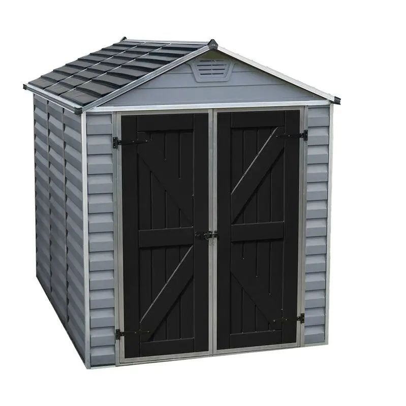 SkyLight 6'W x 7.5'D Polycarbonate Storage Shed – Impact-Resistant, Light-Diffusing Wall Panels