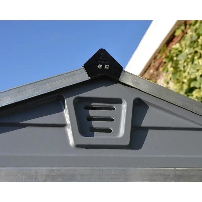 SkyLight 6'W x 7.5'D Polycarbonate Storage Shed – Impact-Resistant, Light-Diffusing Wall Panels