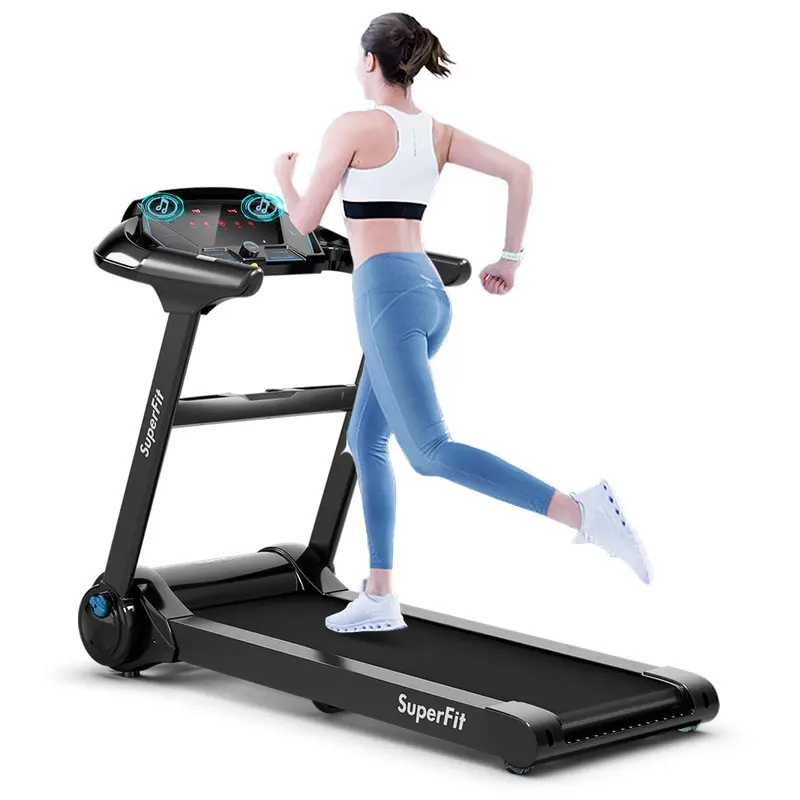 Slim-Folding Electric Treadmill – Superfit Compact Treadmill Designed for Small Apartments and Home Gyms