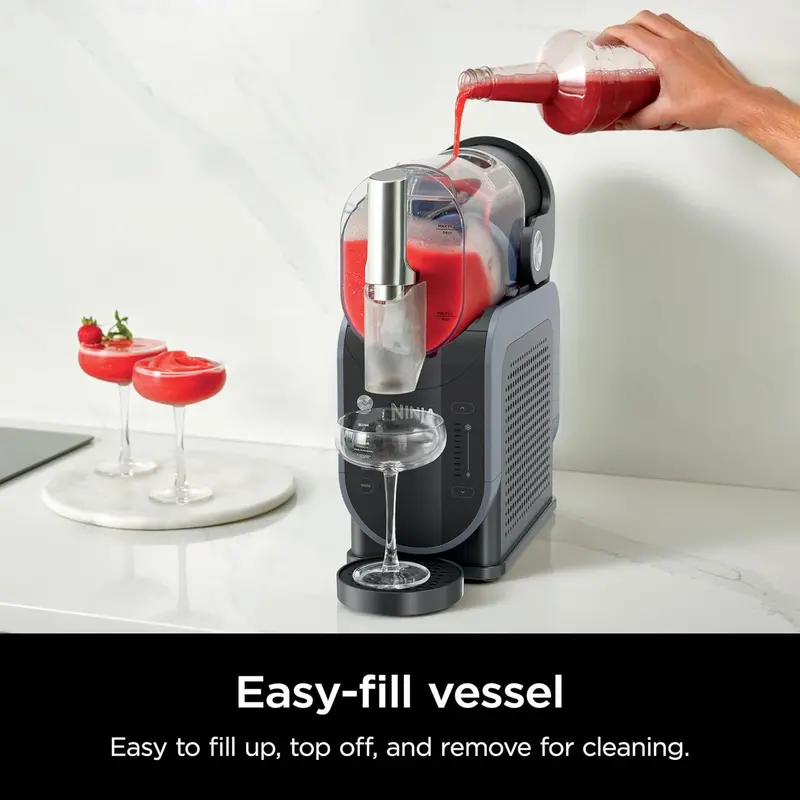 SLUSHi FS301 Slushie Maker – 88 oz Countertop Frozen Drink Machine with 5 One-Touch Programs