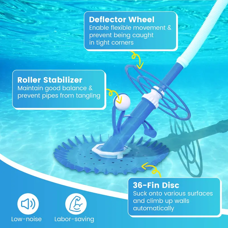 Smart Automatic Pool Vacuum – Precision Navigation & High-Efficiency Cleaning