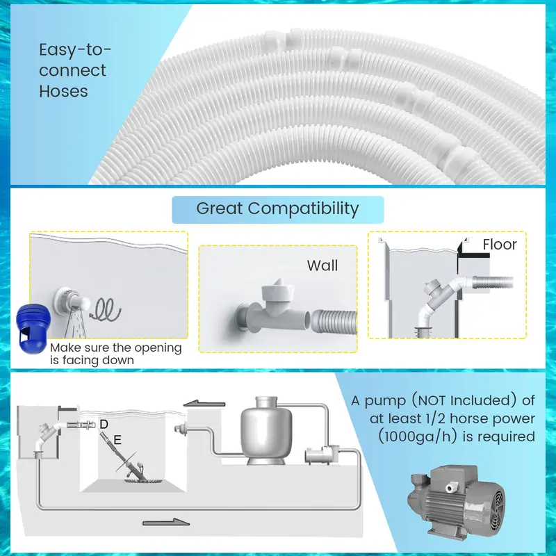 Smart Automatic Pool Vacuum – Precision Navigation & High-Efficiency Cleaning