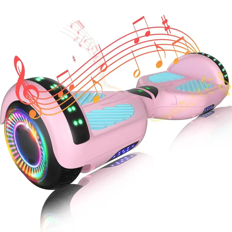 Smart Hoverboard with Dual 250W Motors, Bluetooth App Integration & RGB Lighting