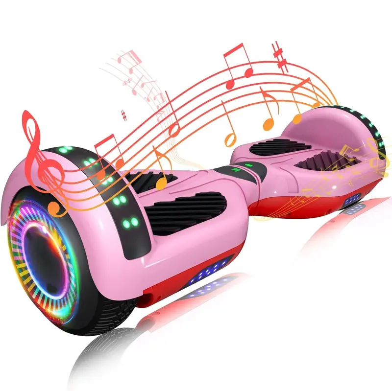Smart Hoverboard with Dual 250W Motors, Bluetooth App Integration & RGB Lighting