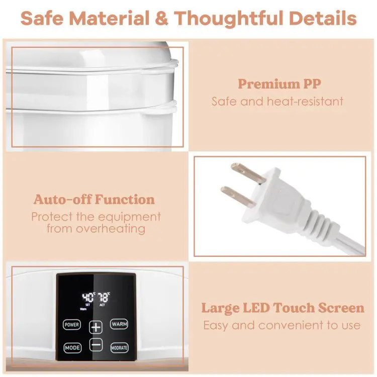 Smart LED-Controlled 3-in-1 Baby Bottle Sterilizer and Dryer