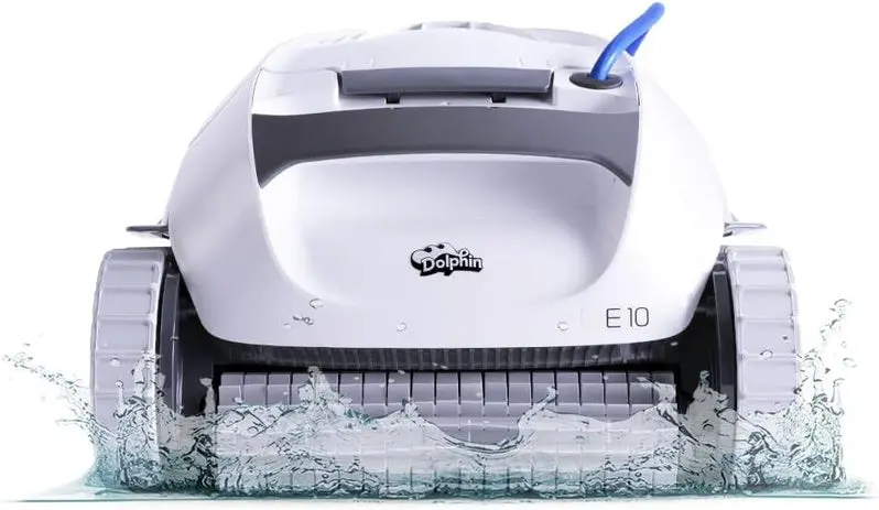 Smart Robotic Pool Cleaner for In-Ground & Above-Ground Pools – Top-Loading Filter + Scrubbing Brush, Up to 30 ft Coverage