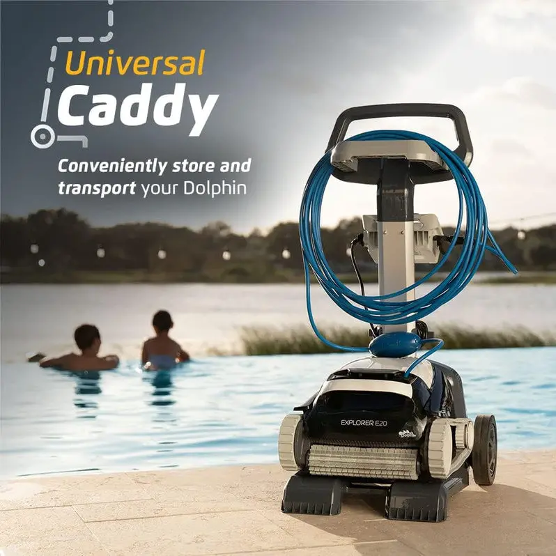 Smart Robotic Pool Cleaner for In-Ground & Above-Ground Pools – Top-Loading Filter + Scrubbing Brush, Up to 30 ft Coverage