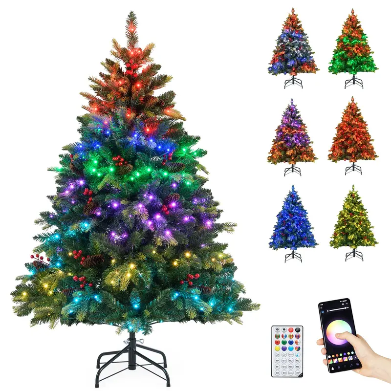 Smart Wi-Fi Christmas Tree – APP-Controlled RGB Lights and Remote Operation