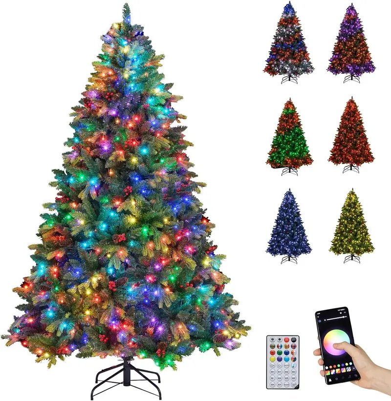 Smart Wi-Fi Christmas Tree – APP-Controlled RGB Lights and Remote Operation