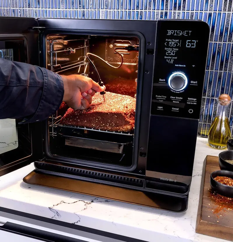 Smart WiFi Pellet Smoker for Countertops – Active Smoke Filtration, 5 Smoke Intensity Levels