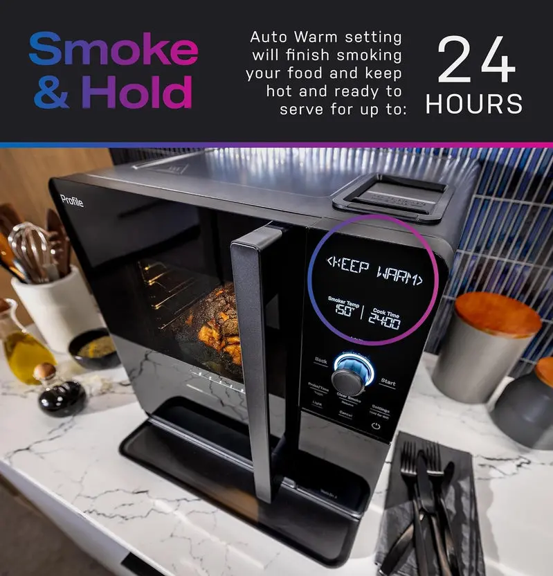 Smart WiFi Pellet Smoker for Countertops – Active Smoke Filtration, 5 Smoke Intensity Levels