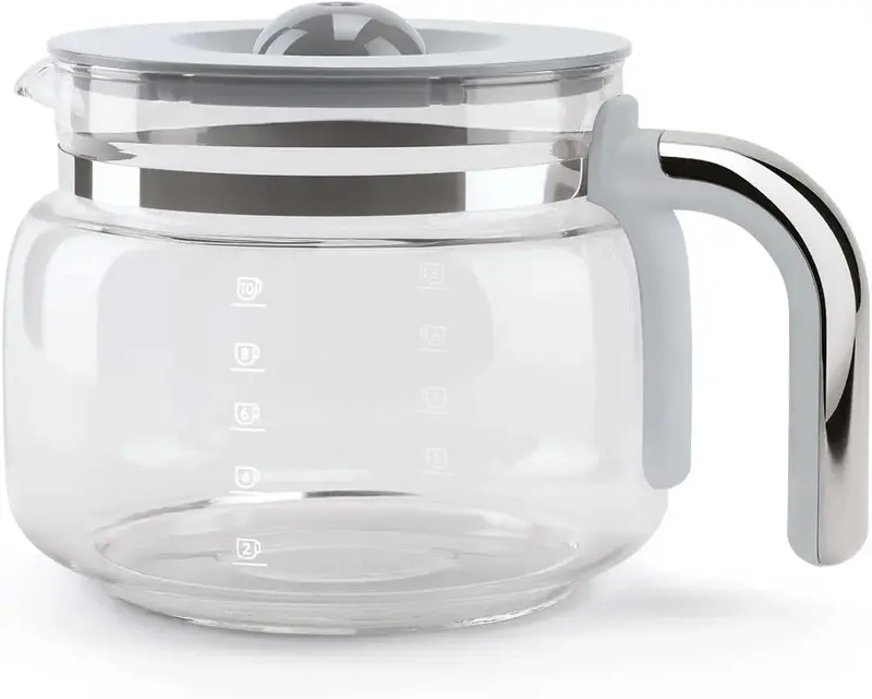 Smeg Retro Drip Coffee Maker — 10-Cup Capacity, Pastel Green, 1950s-Inspired Design