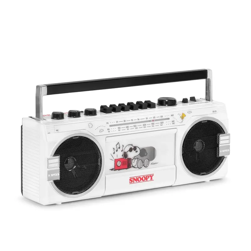 Snoopy BX-85 Bluetooth Cassette Player Boombox – Retro-Designed Audio System with Modern Connectivity