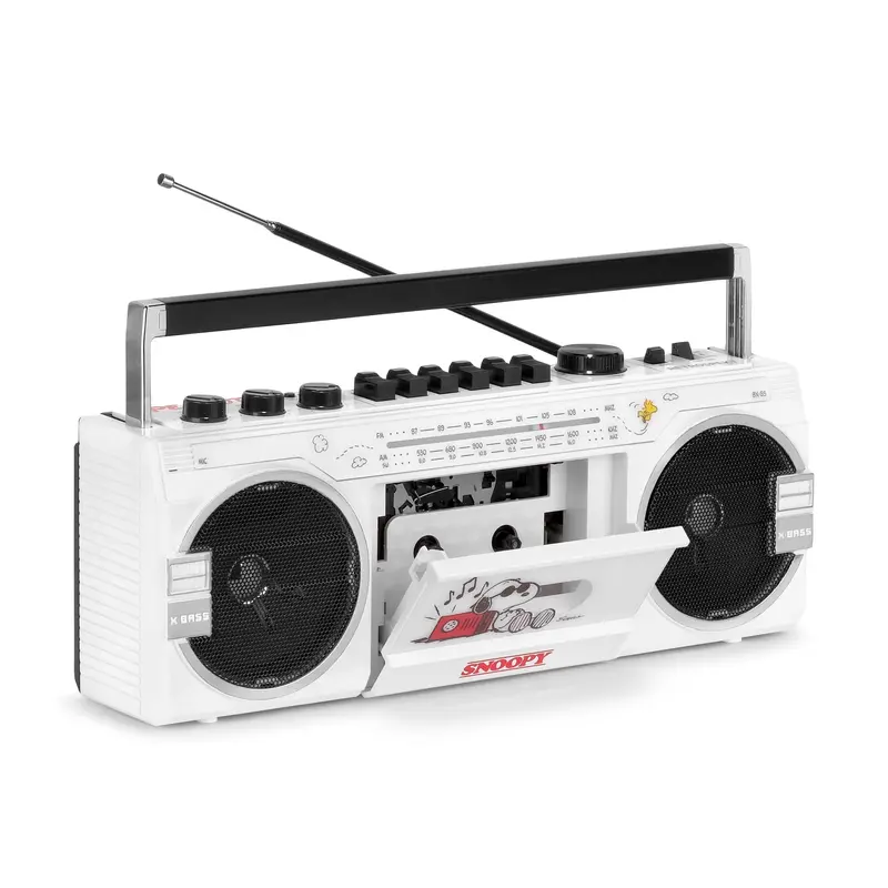 Snoopy BX-85 Bluetooth Cassette Player Boombox – Retro-Designed Audio System with Modern Connectivity