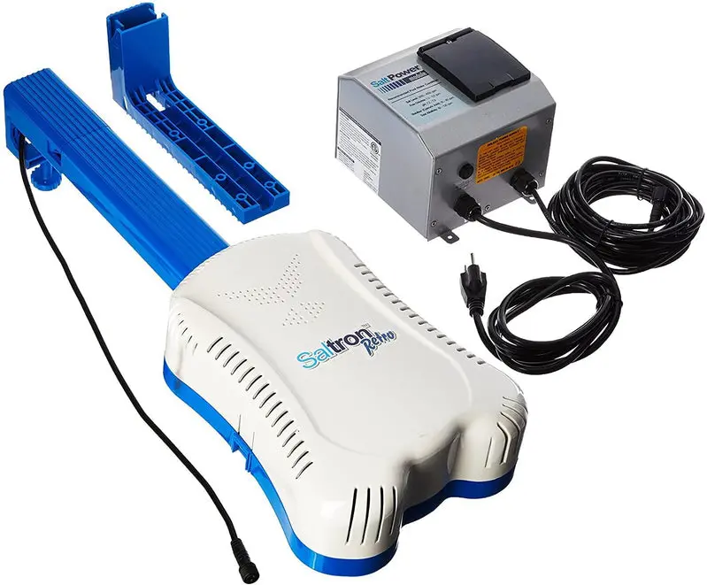 Solaxx Saltron Retro Saltwater Chlorine Generator with Integrated Timer – Supports Pools up to 20,000 Gallons (Inground & Above-Ground)