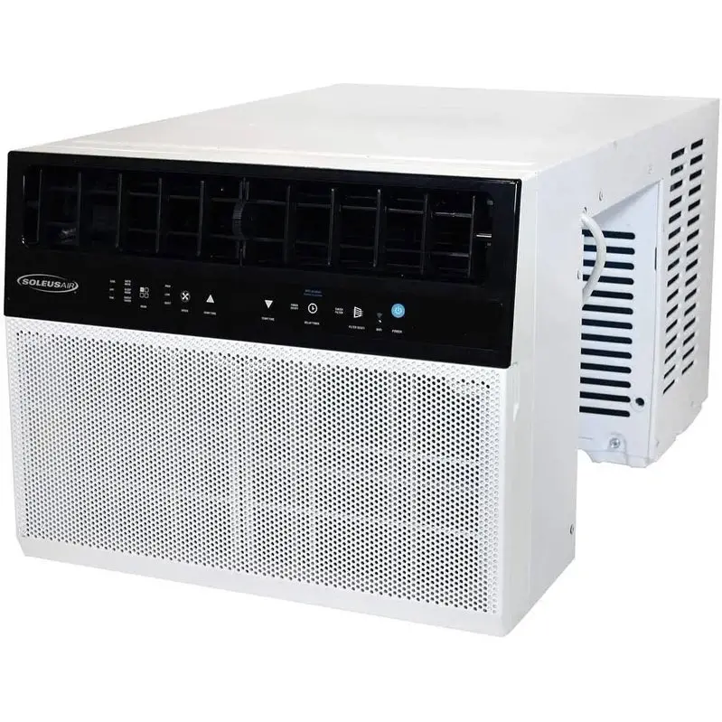 Soleus Air 8,000 BTU WiFi-Enabled Hybrid Window AC Unit – Saddle-Mount Design for Easy Installation