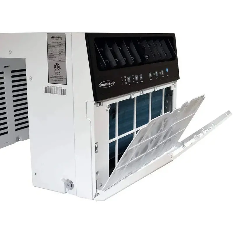 Soleus Air 8,000 BTU WiFi-Enabled Hybrid Window AC Unit – Saddle-Mount Design for Easy Installation