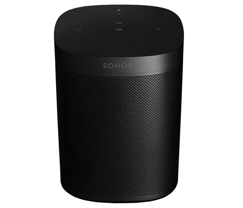 Sonos One (Gen 2) Smart Speaker – Wireless, Voice-Activated Speaker Compatible with Alexa & Google Assistant