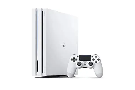 Sony PlayStation 4 Pro (1TB) – 4K Gaming Console with Upgraded Graphics Processing (White Edition)