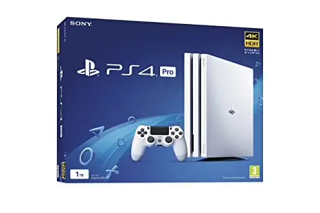 Sony PlayStation 4 Pro 1TB Console – White High-Performance Gaming System with Enhanced Graphics and Processing