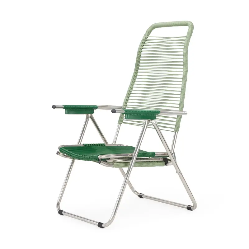 Spaghetti Sage Green Outdoor Lounge Chair – Weather-Resistant Seating