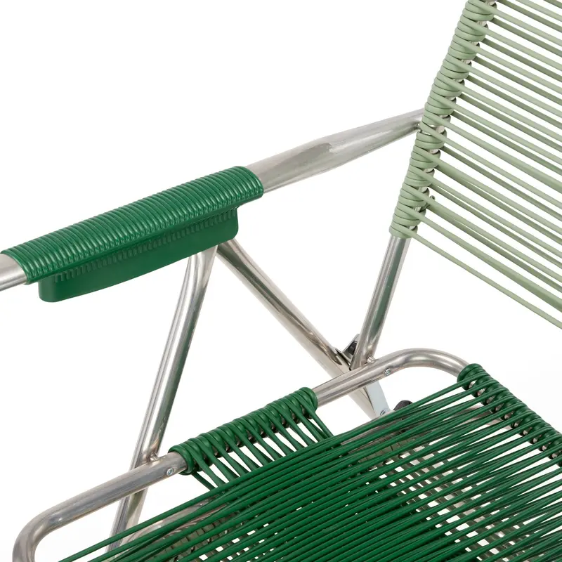 Spaghetti Sage Green Outdoor Lounge Chair – Weather-Resistant Seating