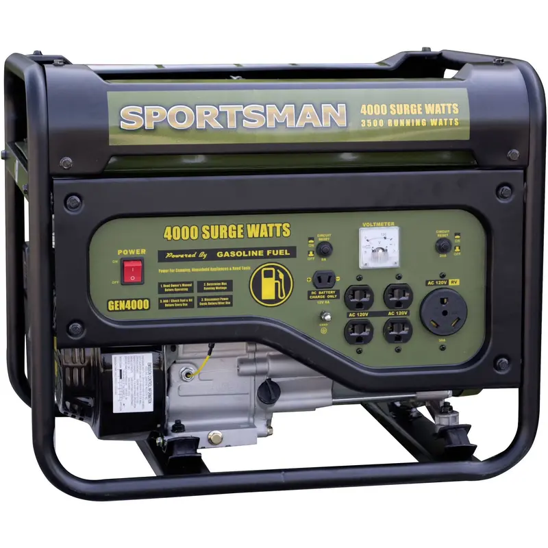 Sportsman 4000W Portable Gas Generator Featuring Electric Start and Reliable Dual-Fuel Capability
