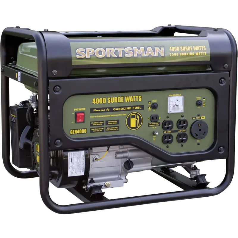 Sportsman 4000W Portable Gas Generator Featuring Electric Start and Reliable Dual-Fuel Capability