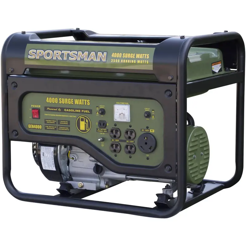 Sportsman 4000W Portable Gas Generator Featuring Electric Start and Reliable Dual-Fuel Capability
