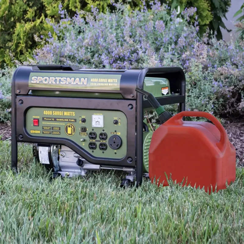 Sportsman 4000W Portable Gas Generator Featuring Electric Start and Reliable Dual-Fuel Capability