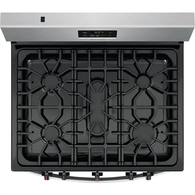 Stainless Steel Freestanding Gas Range – 30" Wide, 5-Burner Configuration by Frigidaire