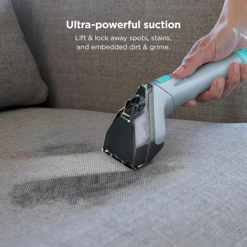StainStriker PX202BRN Portable Carpet and Upholstery Cleaner – Nordic Blue Unit with XL Tool Kit & Full-Size Cleaning Solution