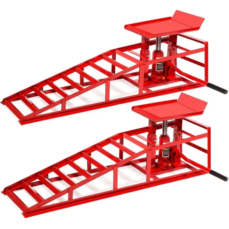 Stark USA Heavy-Duty Hydraulic Vehicle Ramp – 50525 Model for Cars, Trucks, and SUVs